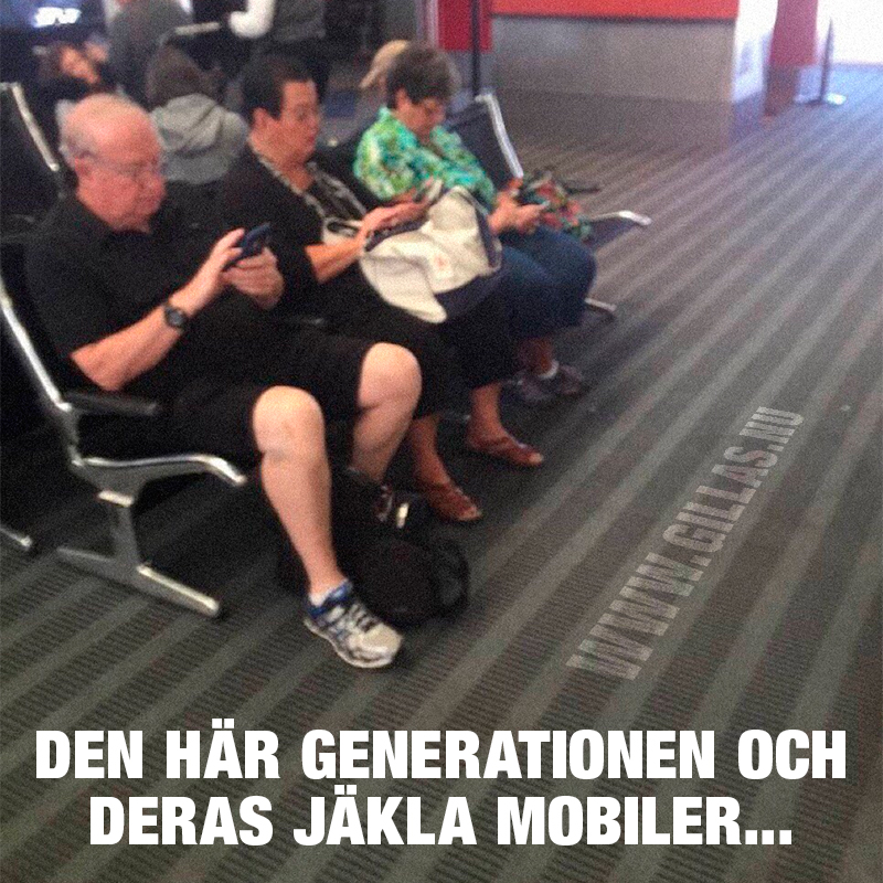 Seniorer med mobiler - Den här generationen och deras jäkla mobiler